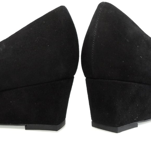 Stuart Weitzman Black Flats with Silver Accents - Picture 4 of 10